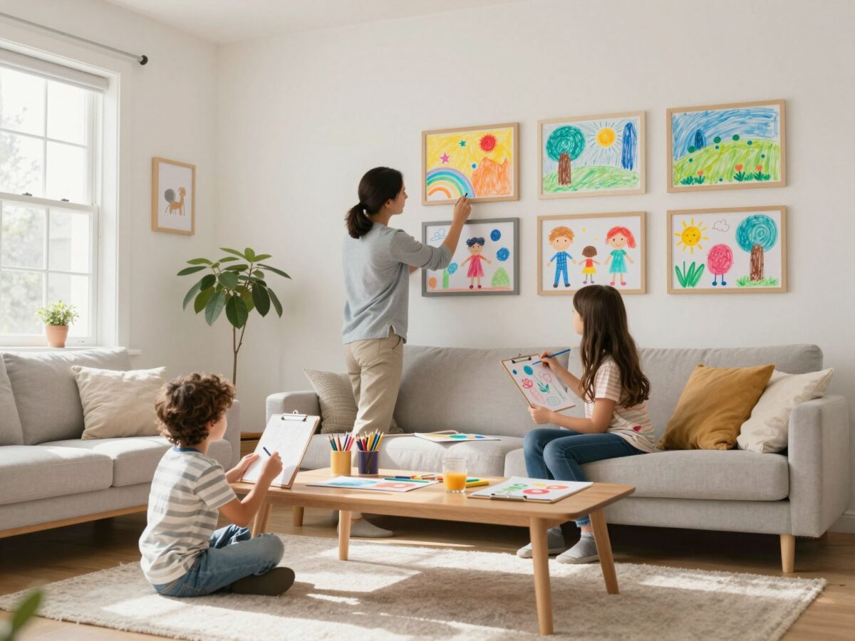 Hogyan mentsd meg a falat a gyerekrajzoktól? Kreatív és praktikus megoldások