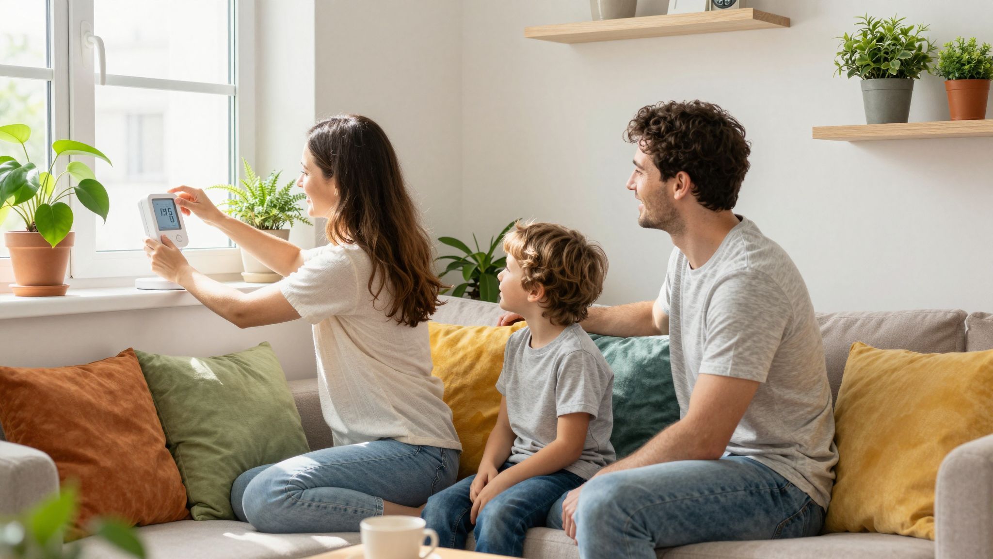 A higrométert a szobában, nem közvetlen napfényben helyezd el.