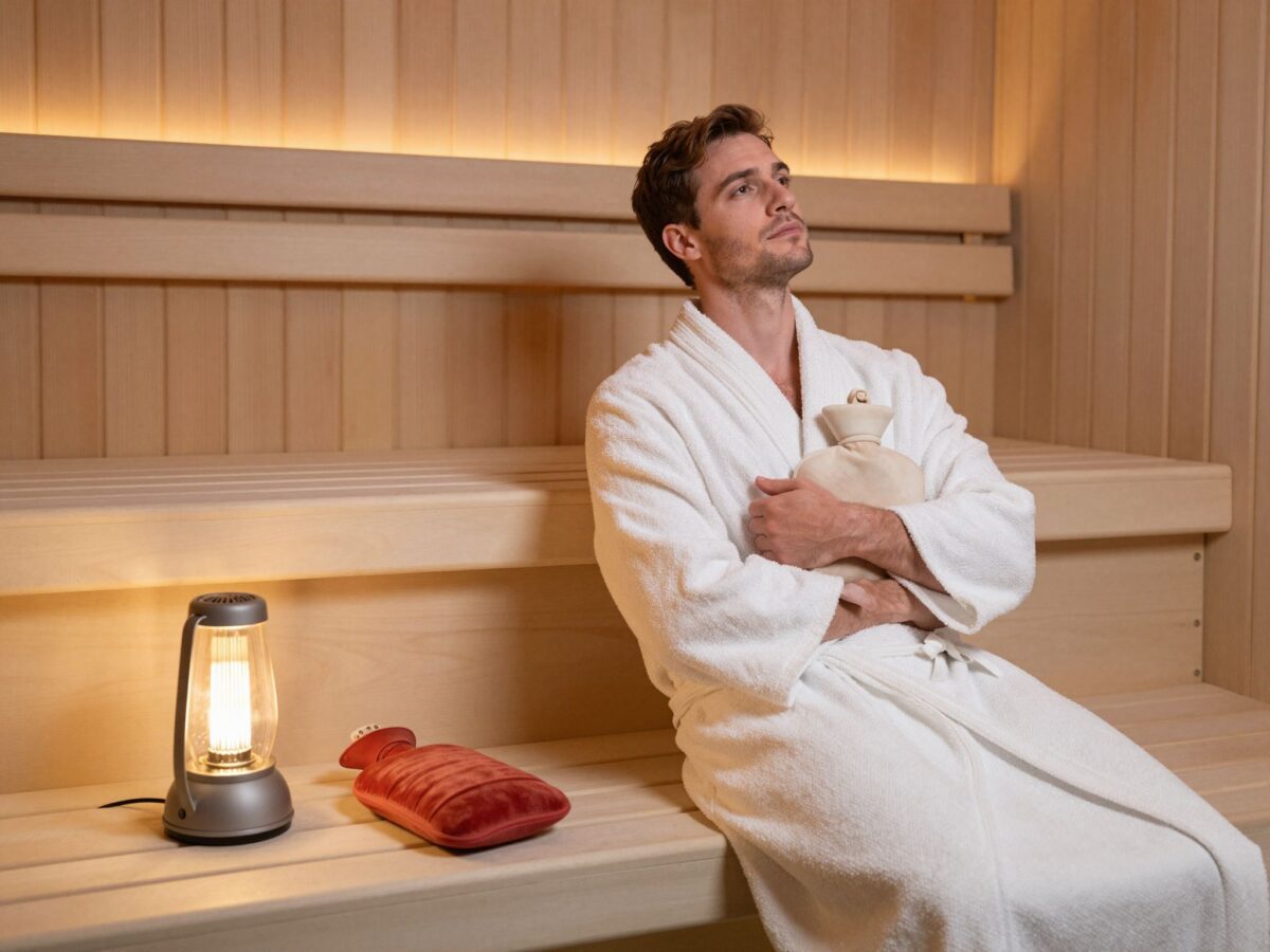 Infralámpa, meleg vizes palack, szauna: a meleg terápia előnyei és veszélyei