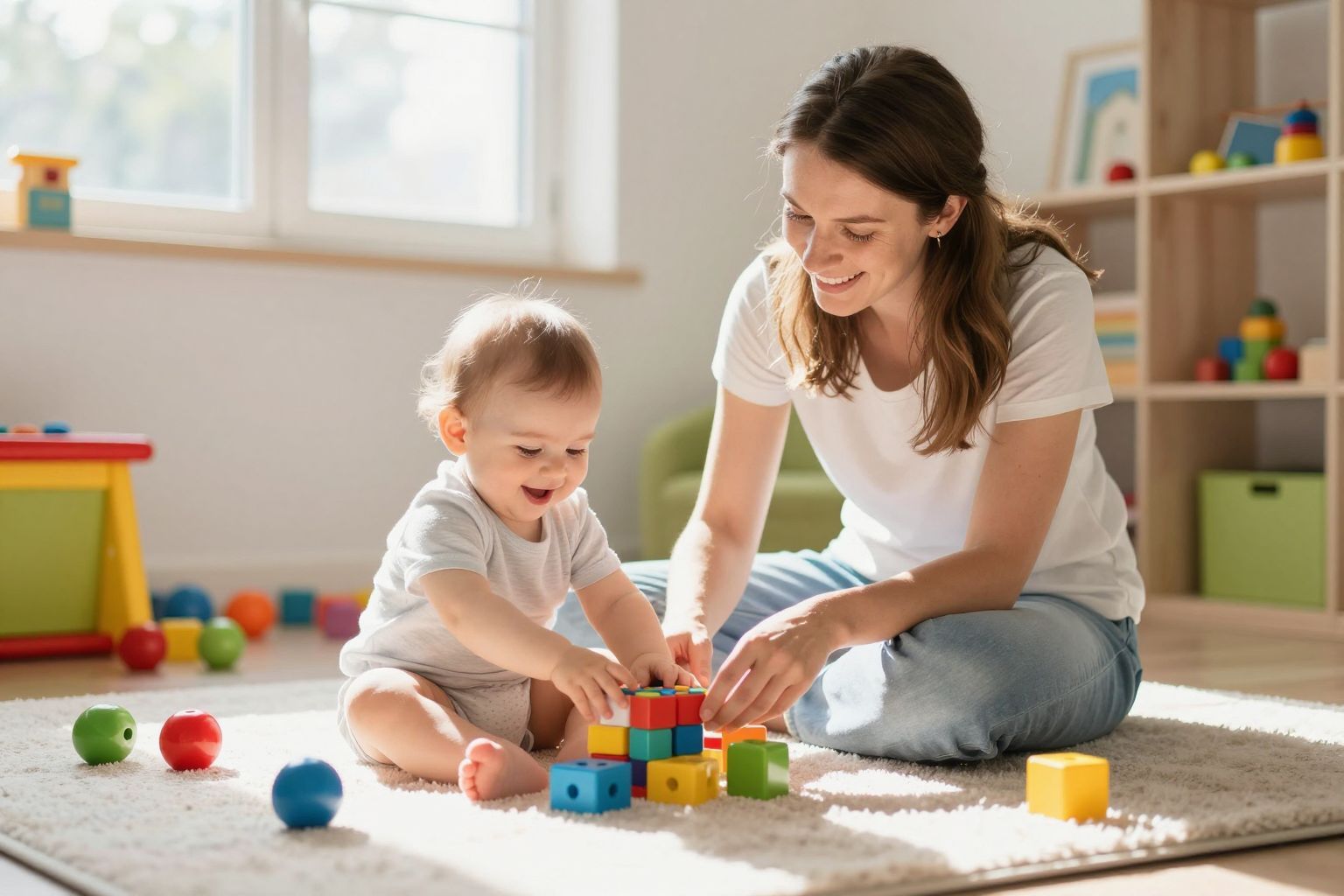 Játék közben mélyebb kötelékek alakulnak ki a babával.