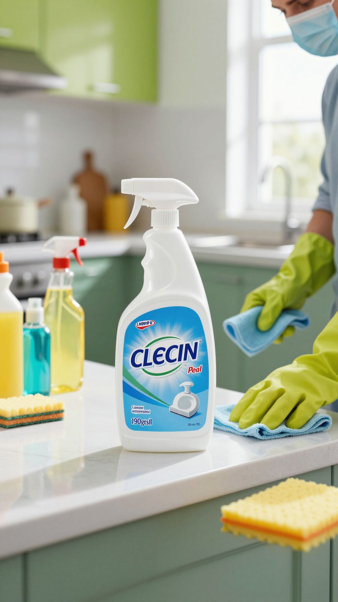 A klór alapú fertőtlenítők gyorsan elpusztítják a vírusokat.