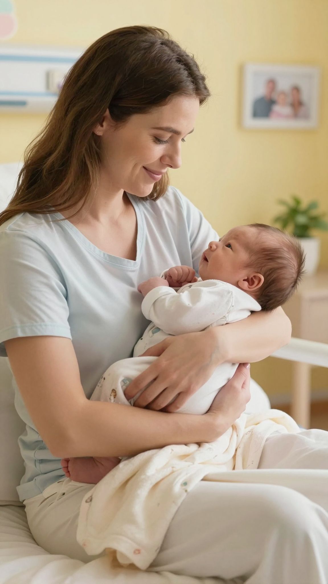 A koraszülöttek érzékenyebbek az anya közelségére és érintésére.