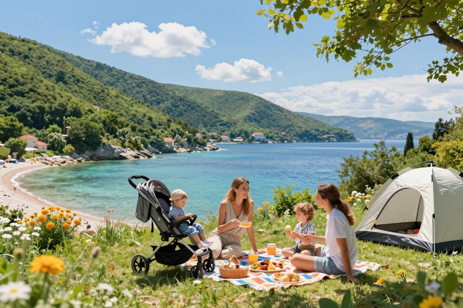 A Kvarner-öböl festői tája ideális felfedezőutakhoz.