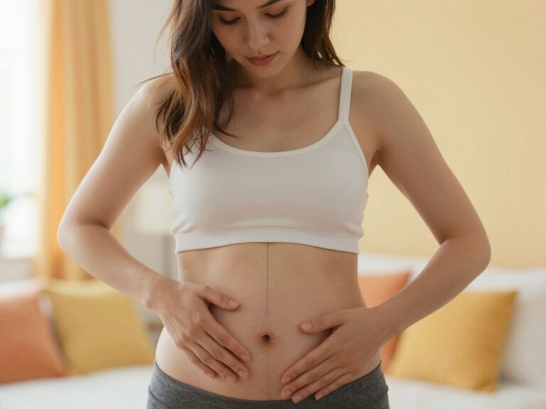 Linea negra: Mi ez a sötét vonal a hason és mikor halványul el?