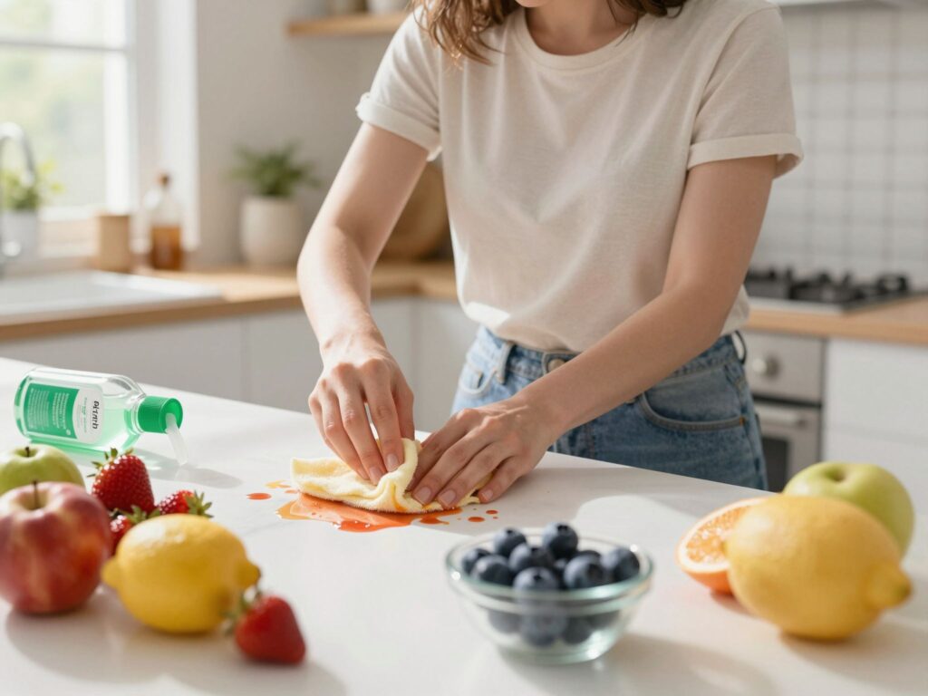 Makacs gyümölcsfoltok tisztítása: bevált házi praktikák és tippek