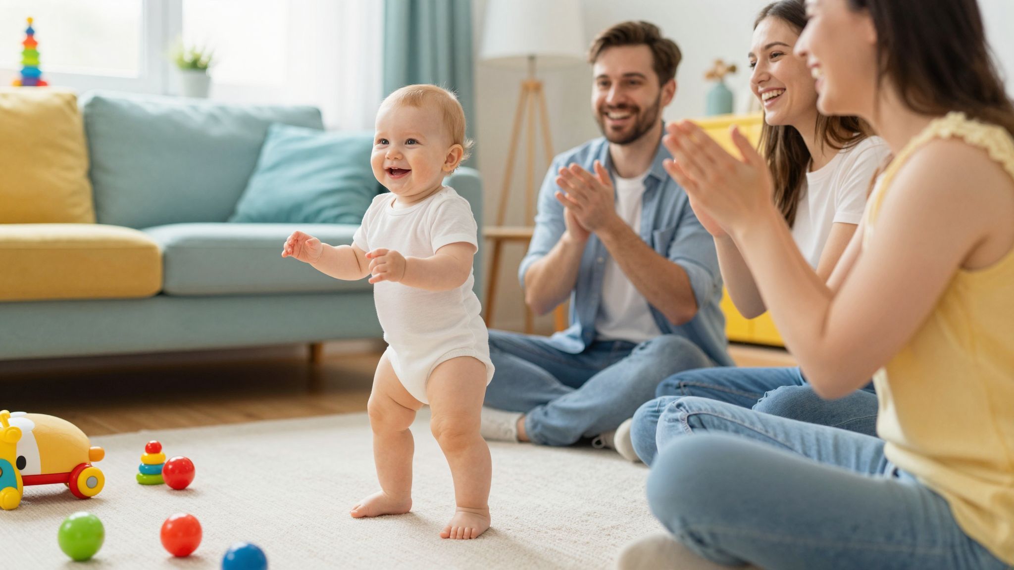 A csecsemők kezdenek felfedezni és kommunikálni ebben az időszakban.