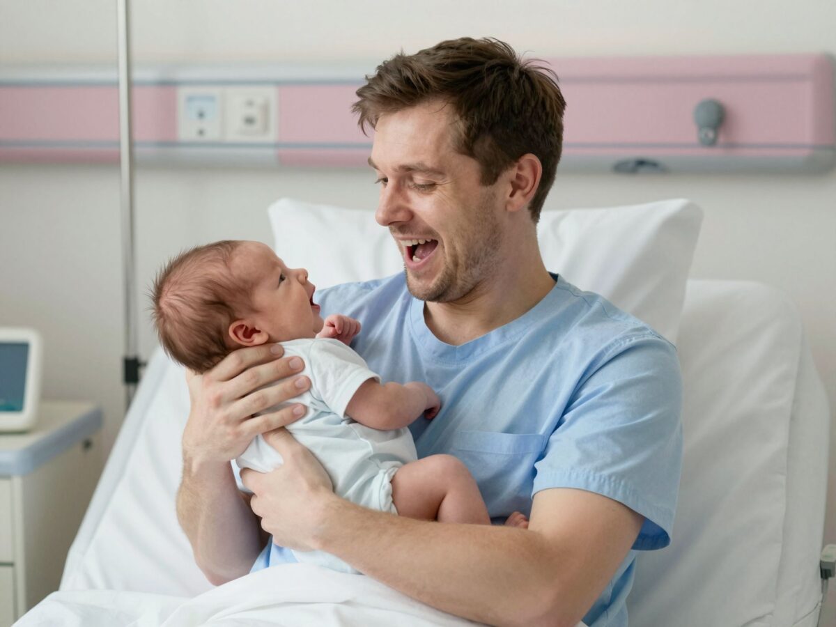 Sírás, nevetés és katarzis: ilyen egy férfi számára a gyermeke születése