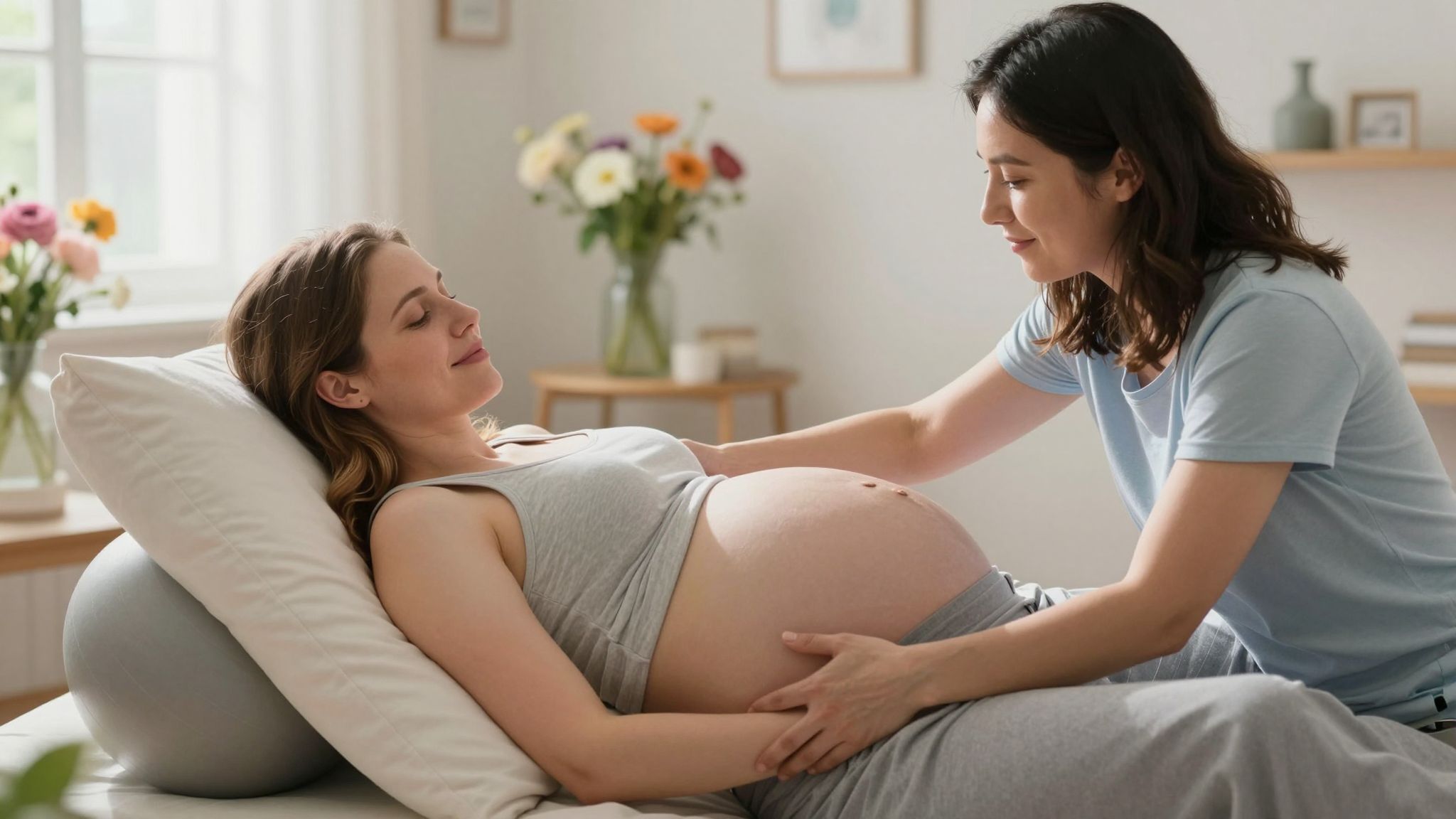 A speciális testhelyzetek támogatják a vajúdás természetes folyamatát.