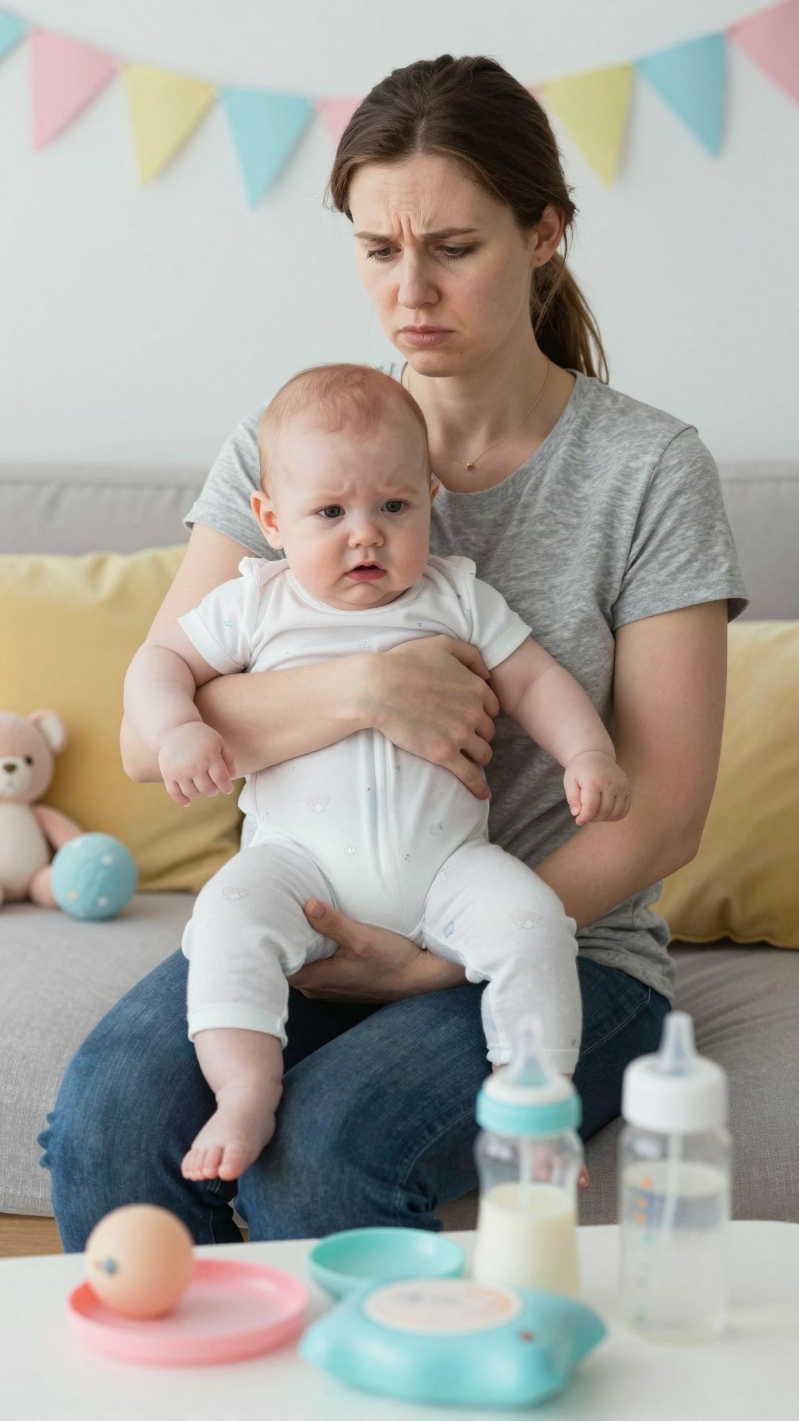 Ha a baba fájdalmasan sír, sürgősen orvost kell hívni.