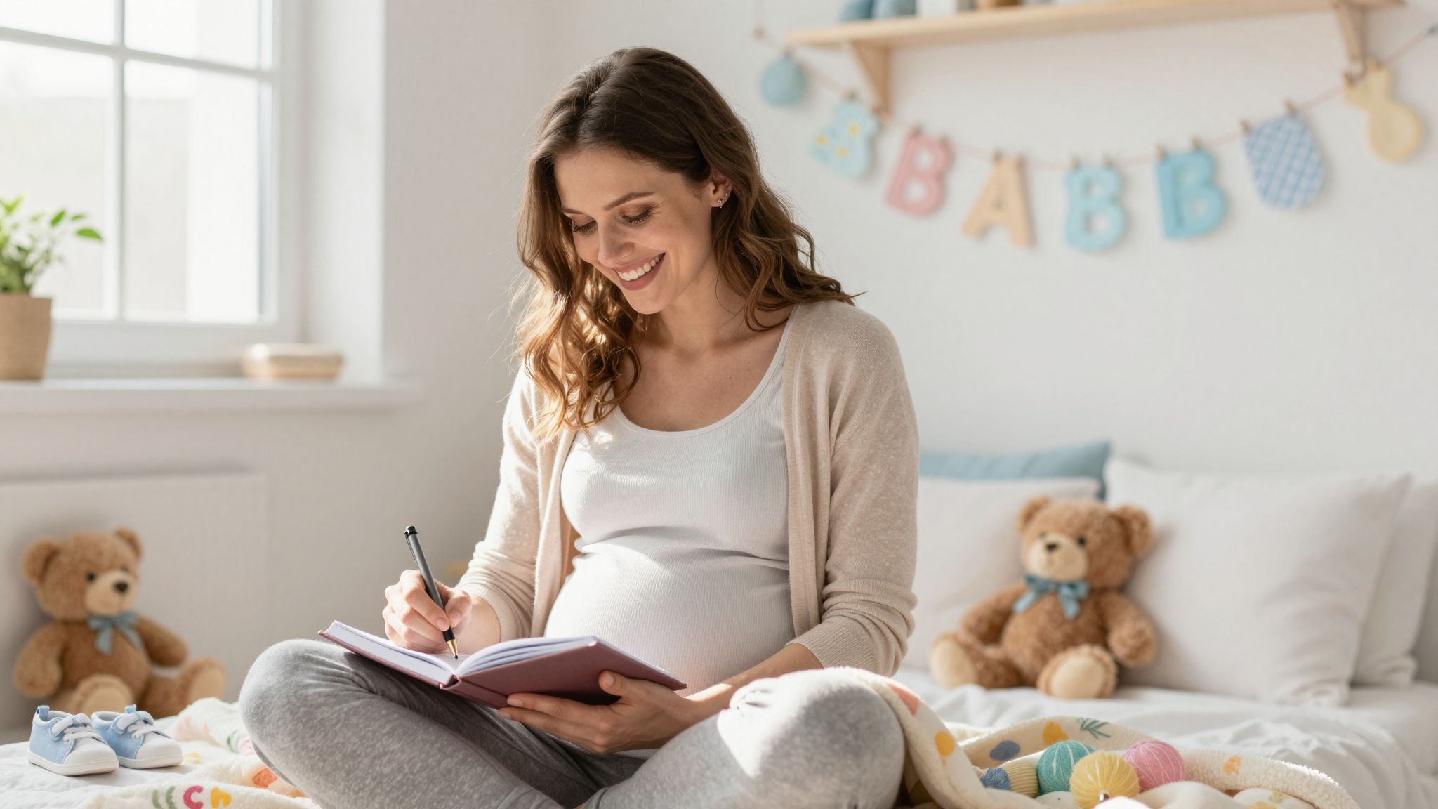 A terhességi napló segít a csodás pillanatok megörökítésében.