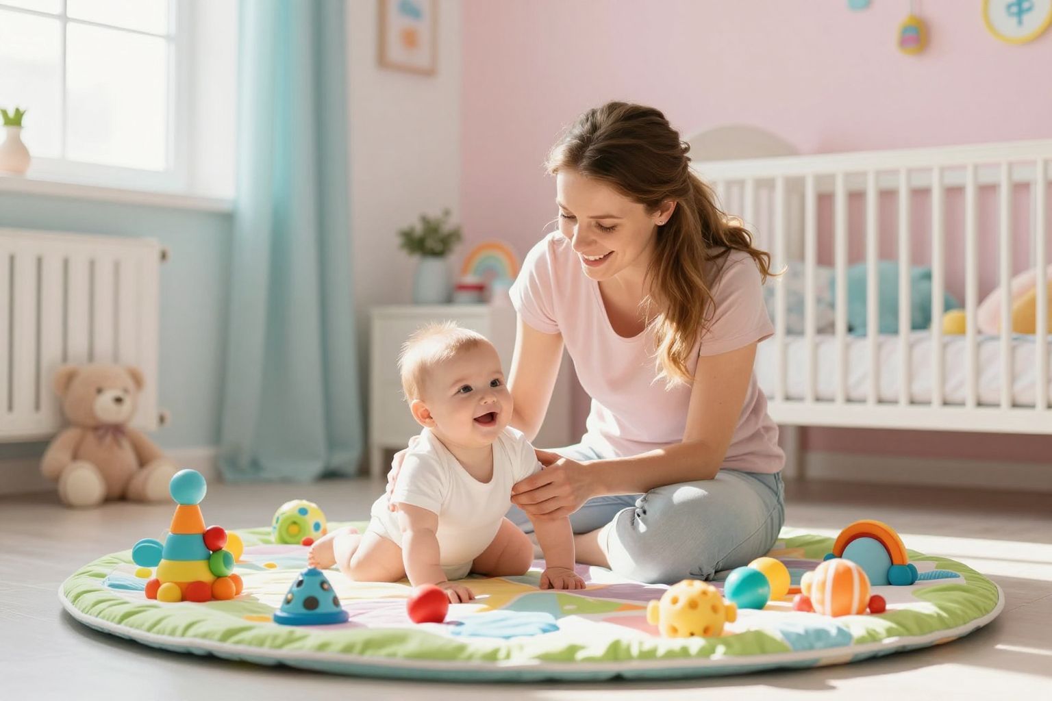 A beszélgetés erősíti a baba és anya közötti kötődést.