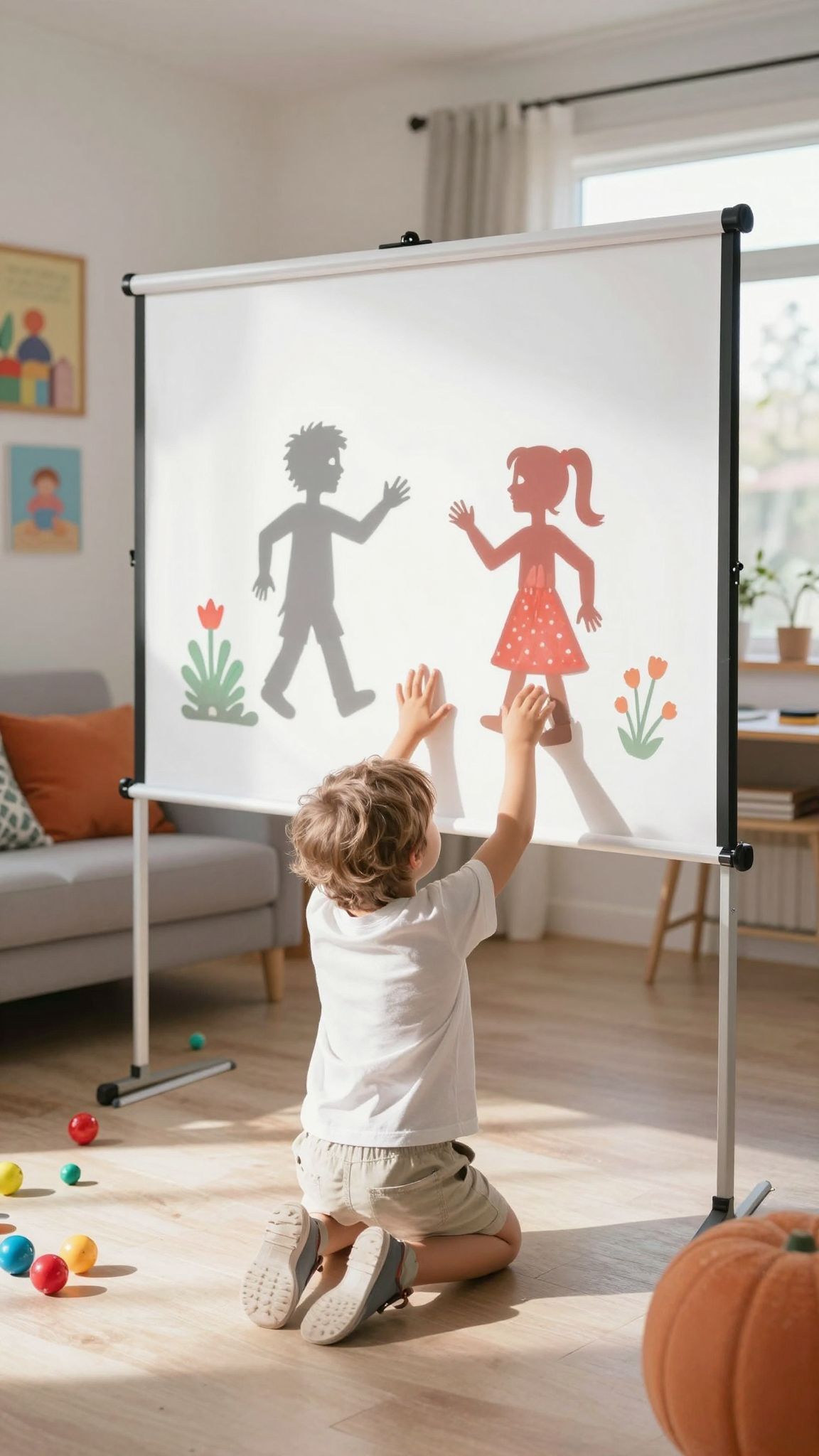 Az árnyjáték fejleszti a gyerekek képzeletét és kreativitását.