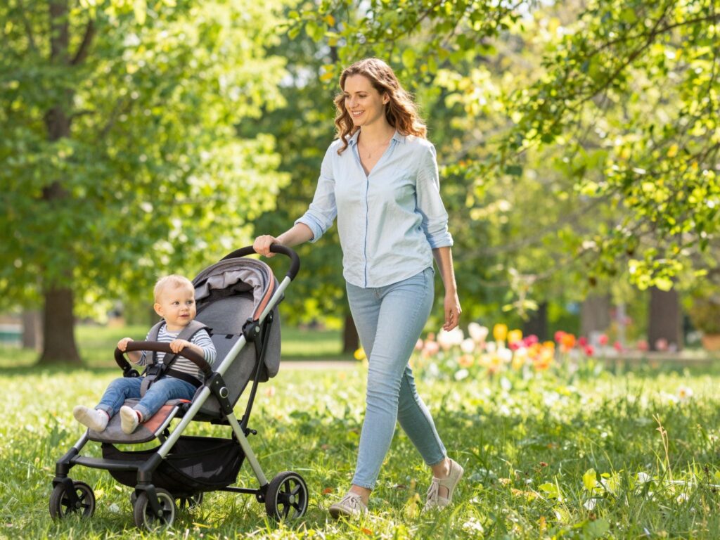 A babával való séta előnyei: tippek a kellemes kimozduláshoz