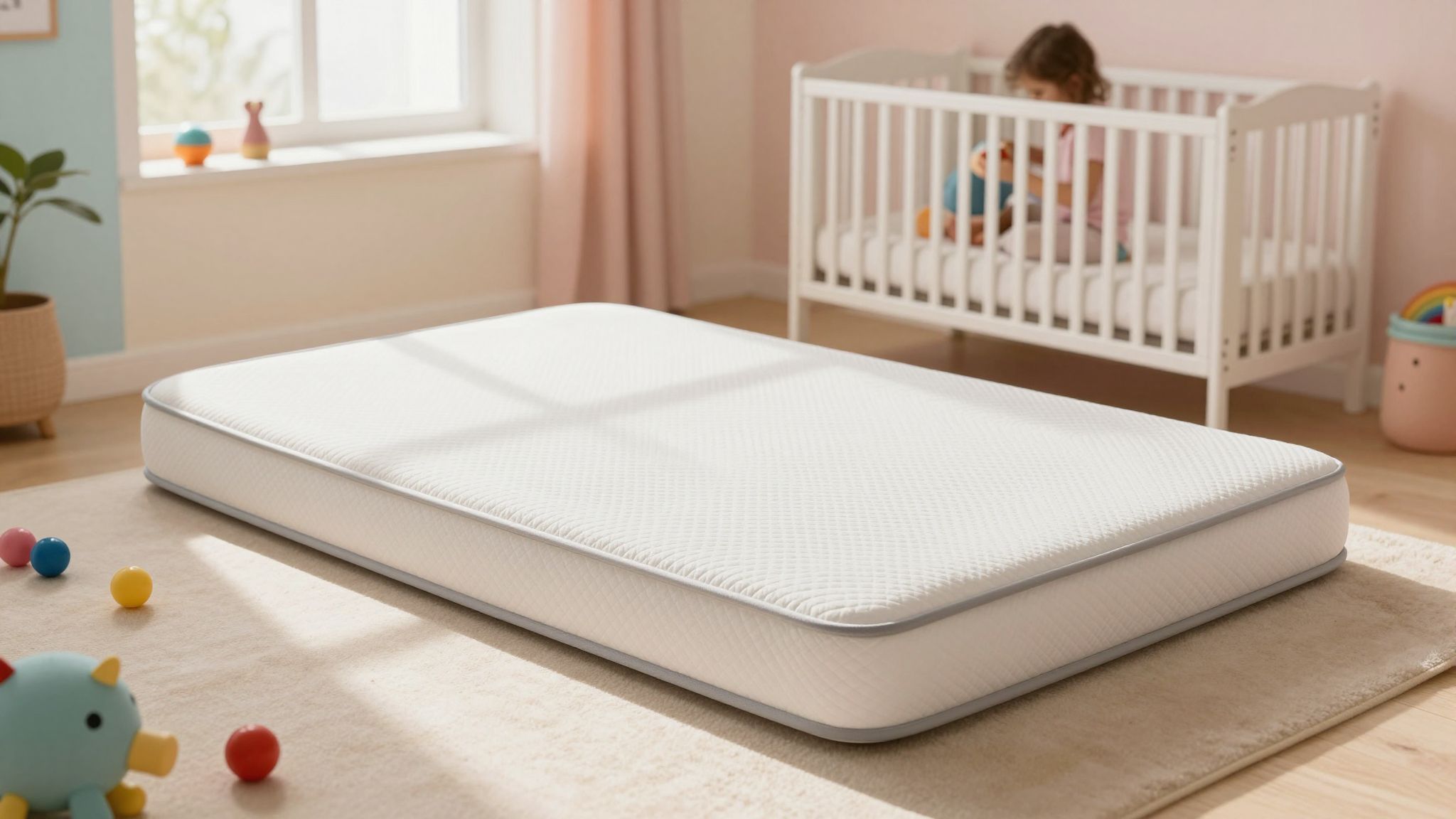 Kemény matrac és üres tér csökkenti a SIDS kockázatát.
