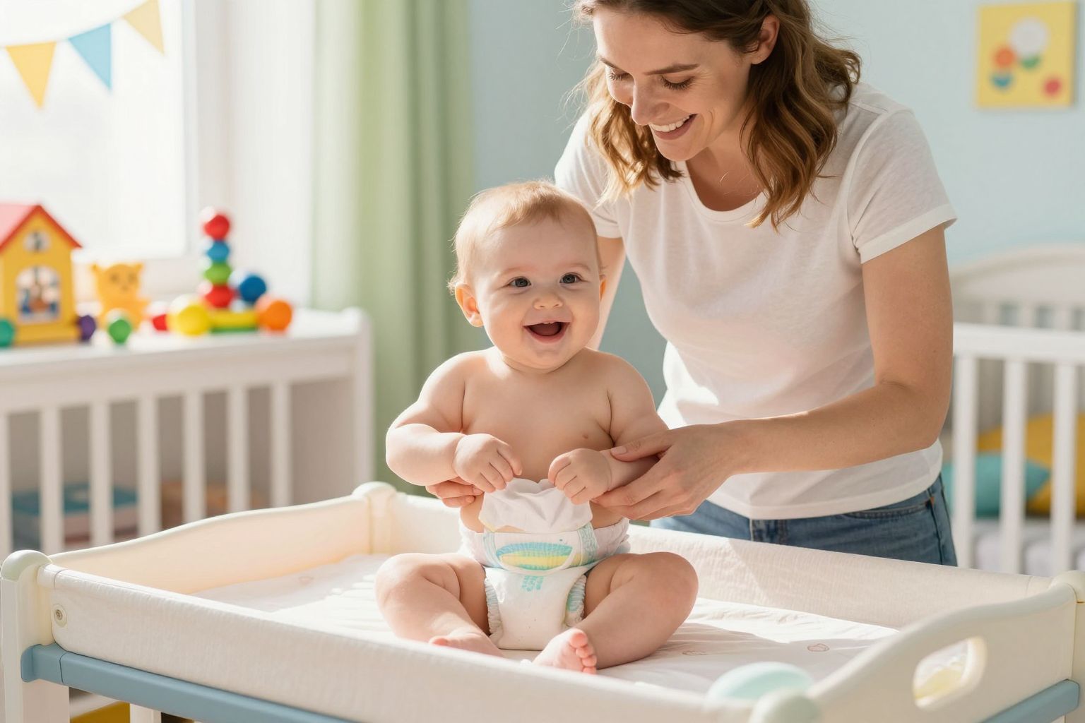 A pelenka mérete befolyásolja a gyermek fejlődését.