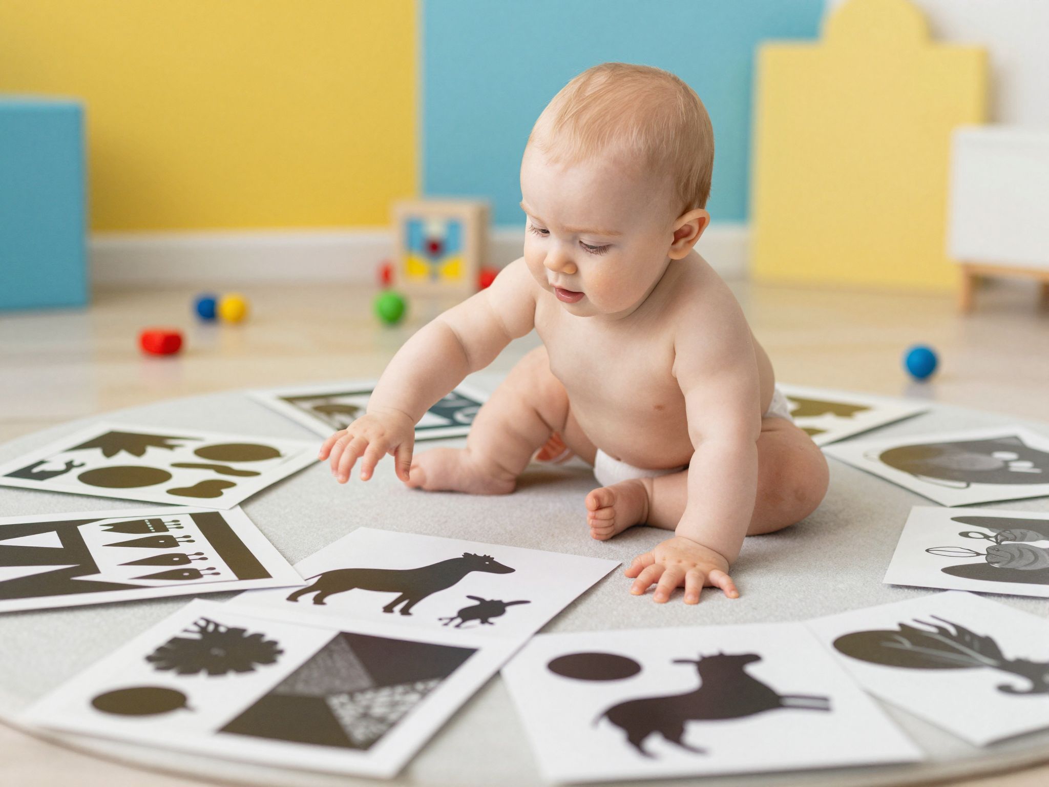 A Montessori módszer erősíti a fekete-fehér kontrasztok használatát.