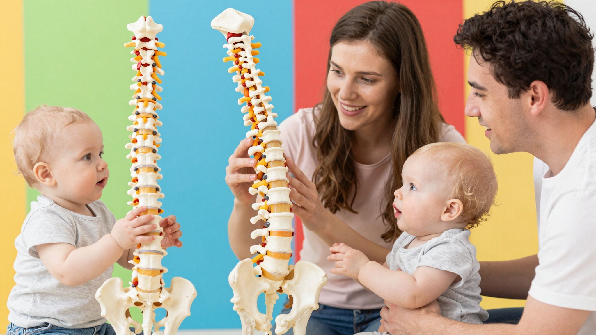 A gerincoszlop görbületei a fejlődés során alakulnak ki.