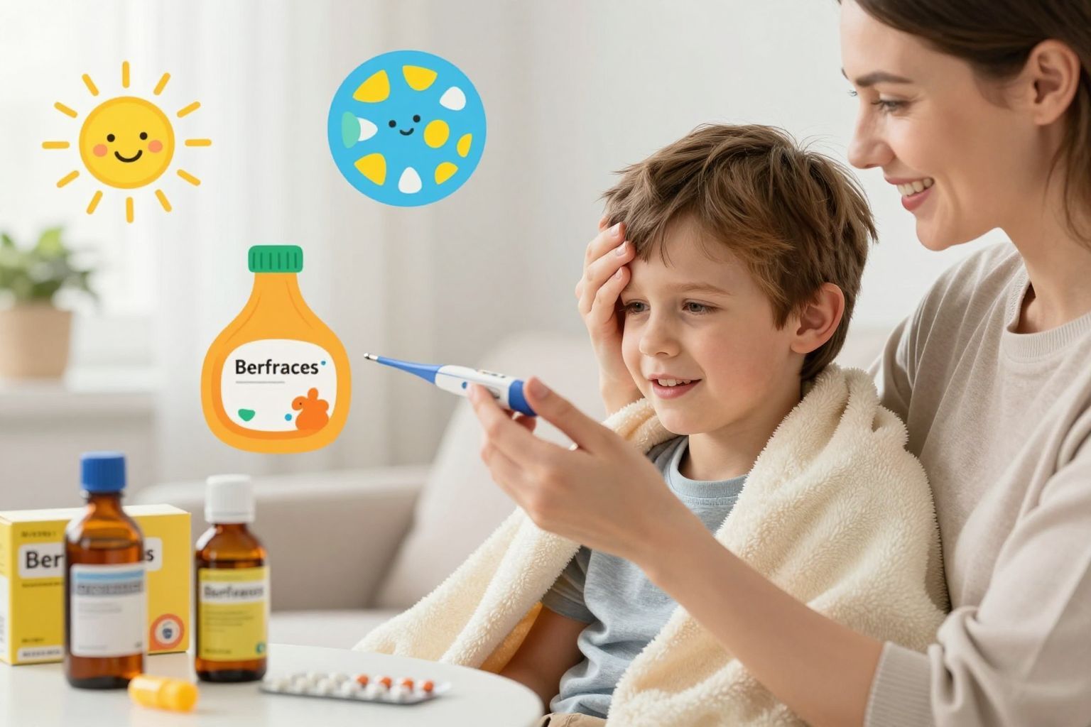 A lázcsillapítók hatóanyagai között a paracetamol a leggyakoribb.