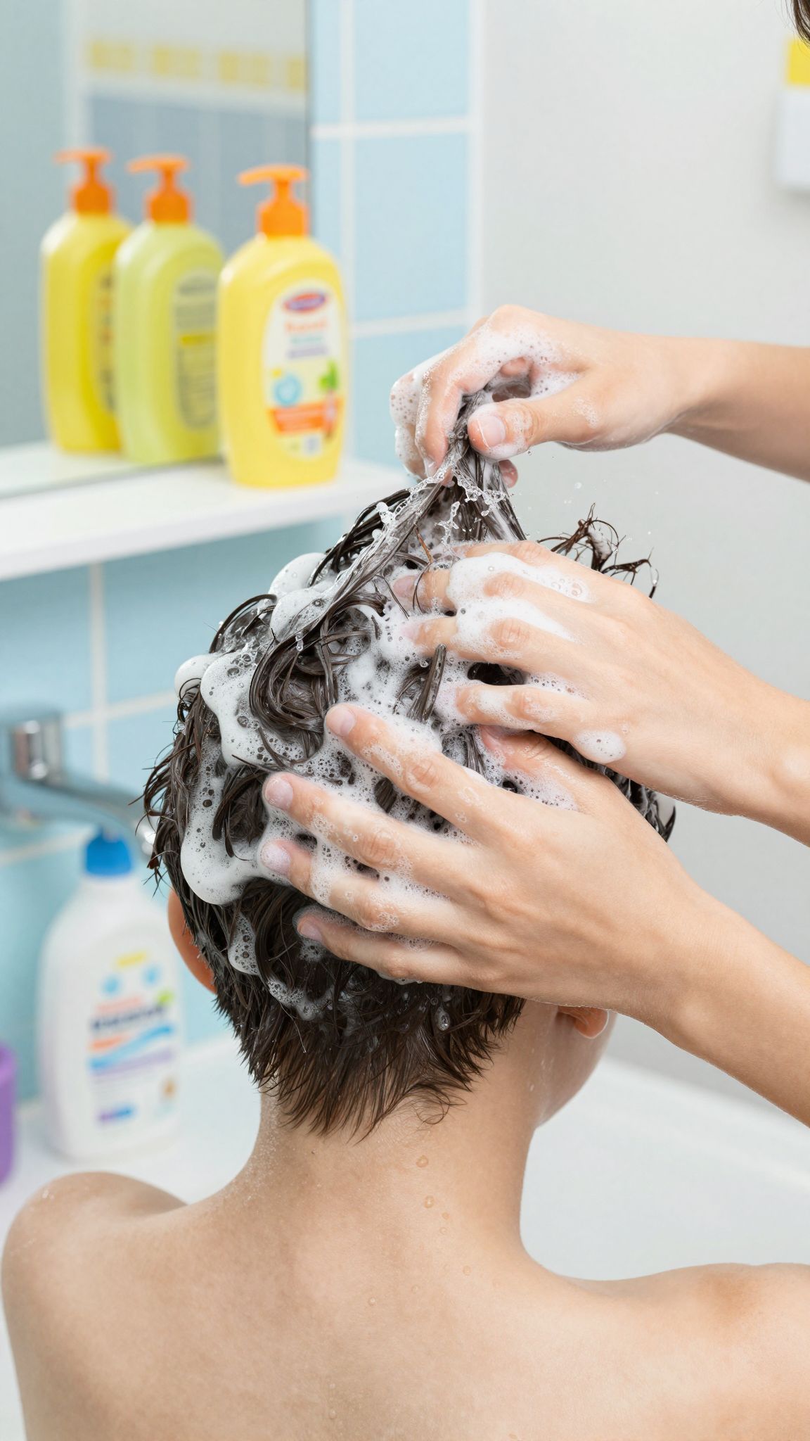 A fejbőr masszírozása serkenti a hajhagymák növekedését.