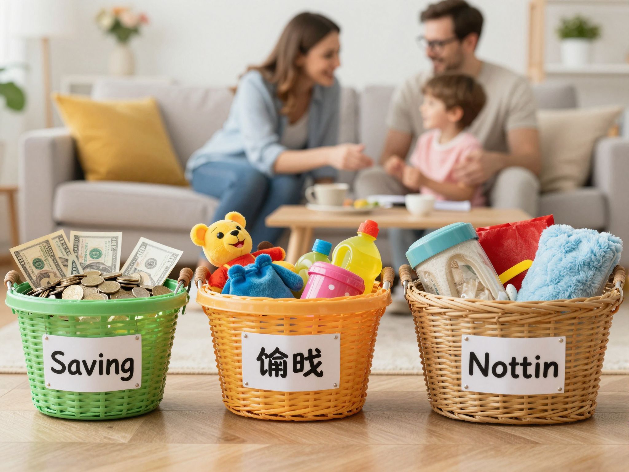 A három kosár segít a pénzügyi tudatosság fejlesztésében.