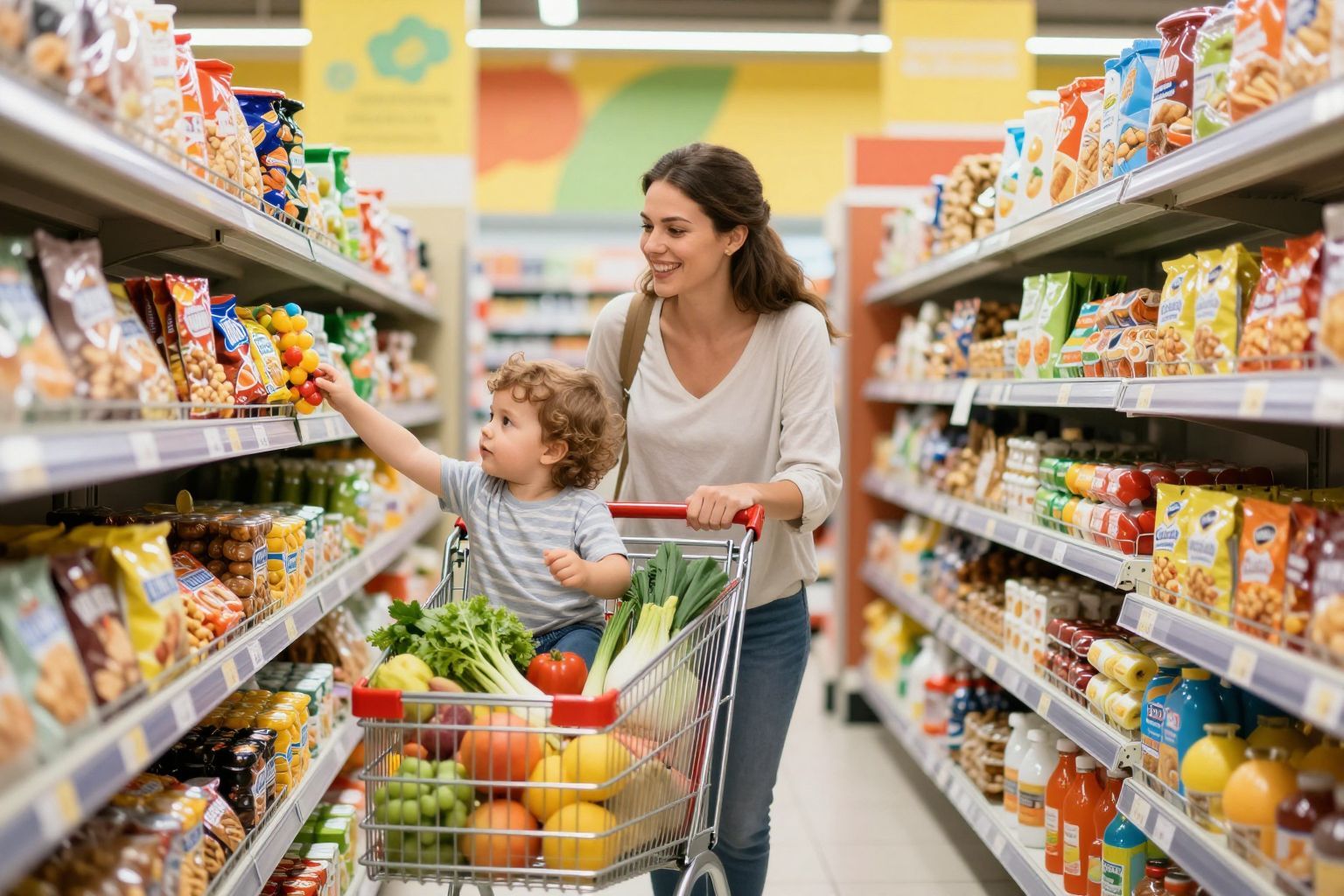 A szokások kialakítása megkönnyíti a nagybevásárlást totyogóval.