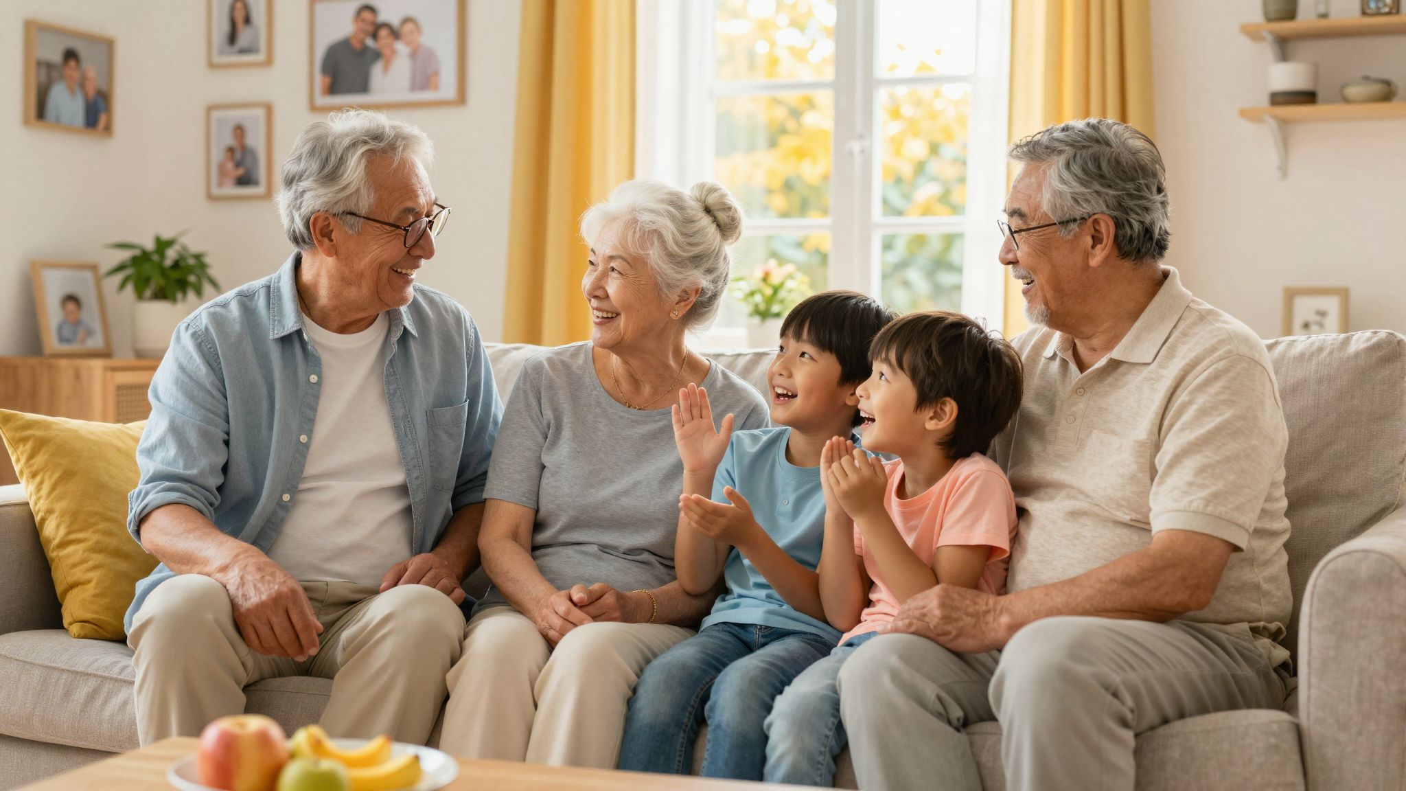 A nagyszülőkkel való kommunikáció erősíti a családi kötelékeket.