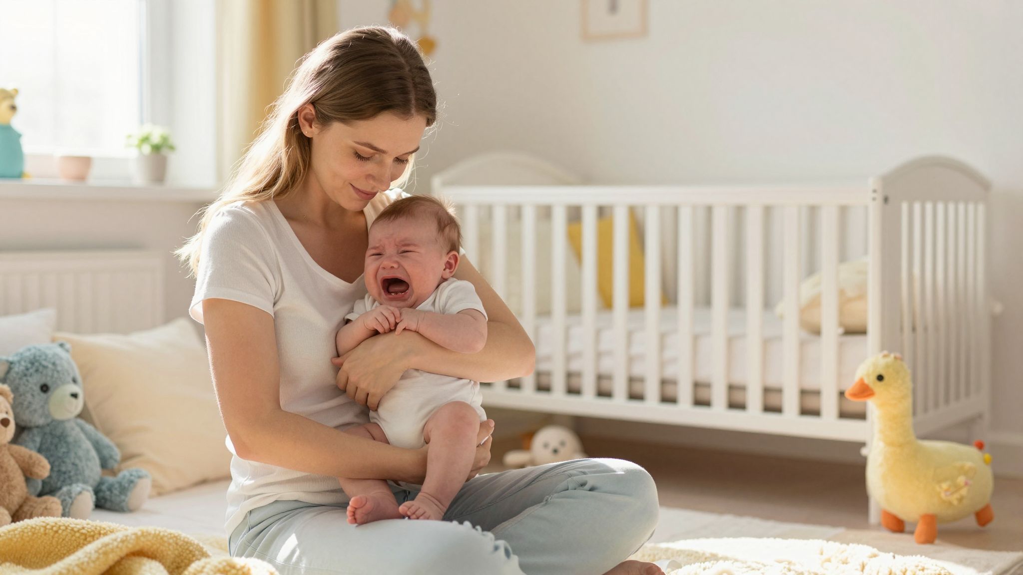 A sírásra való válaszadás erősíti a kötődést.