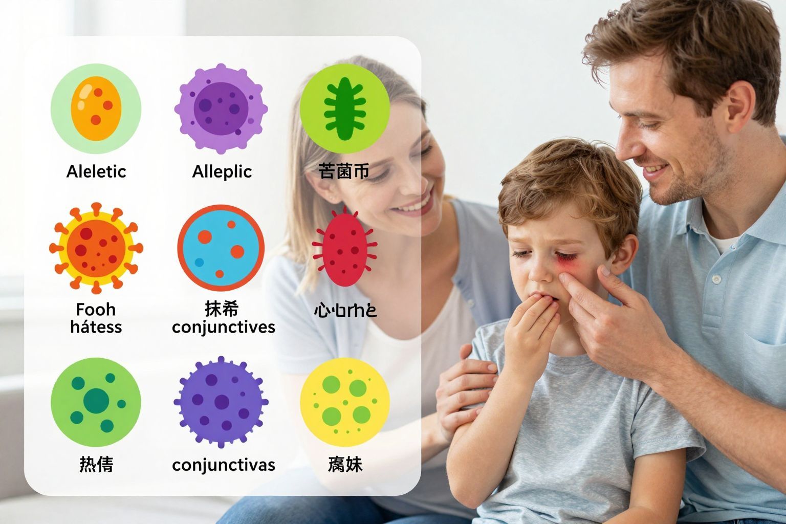 A kötőhártya-gyulladás leggyakoribb típusai: virális, bakterális.