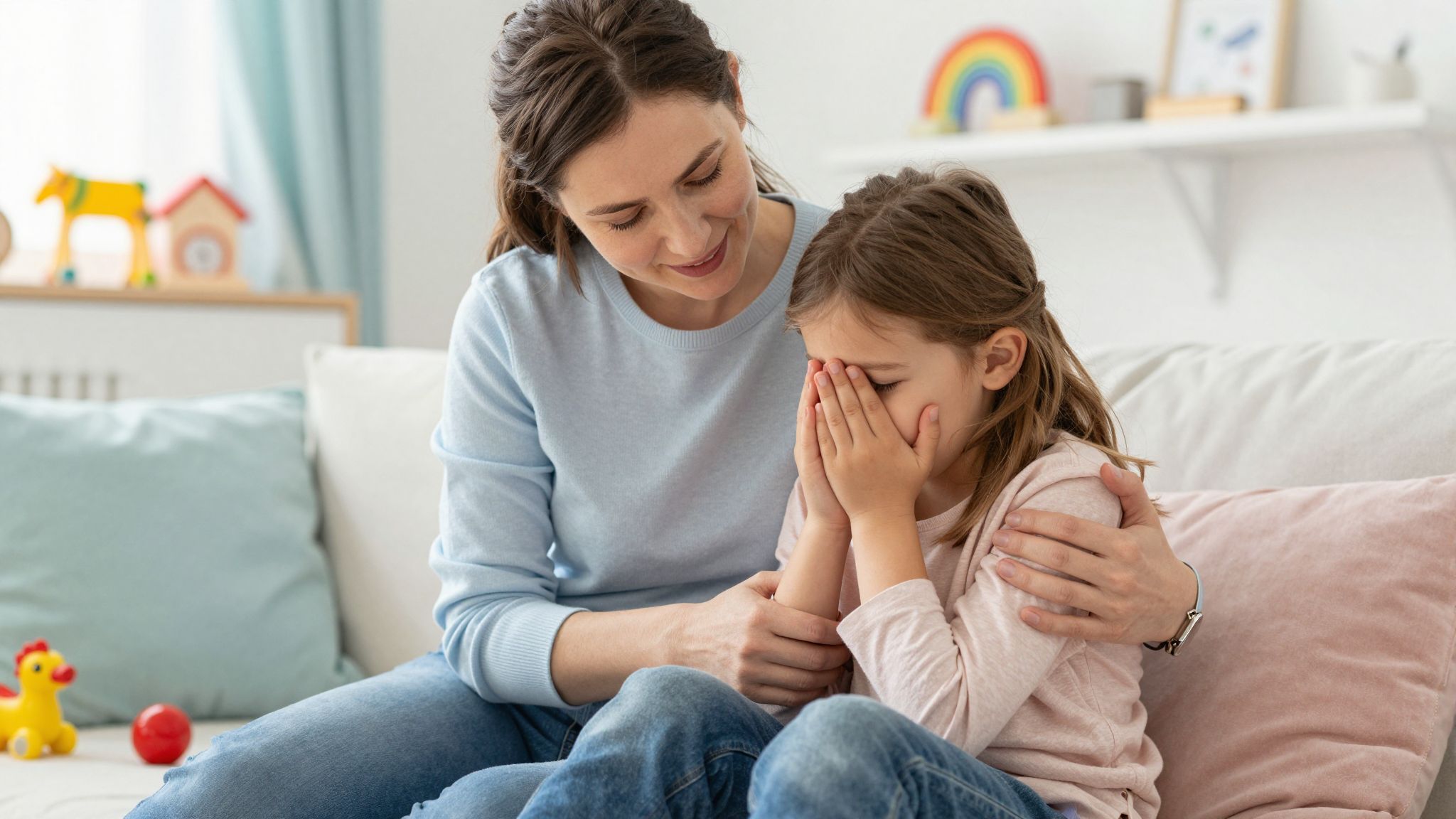 A lelki támogatás csökkenti a szülői stresszt rózsahimlő esetén.