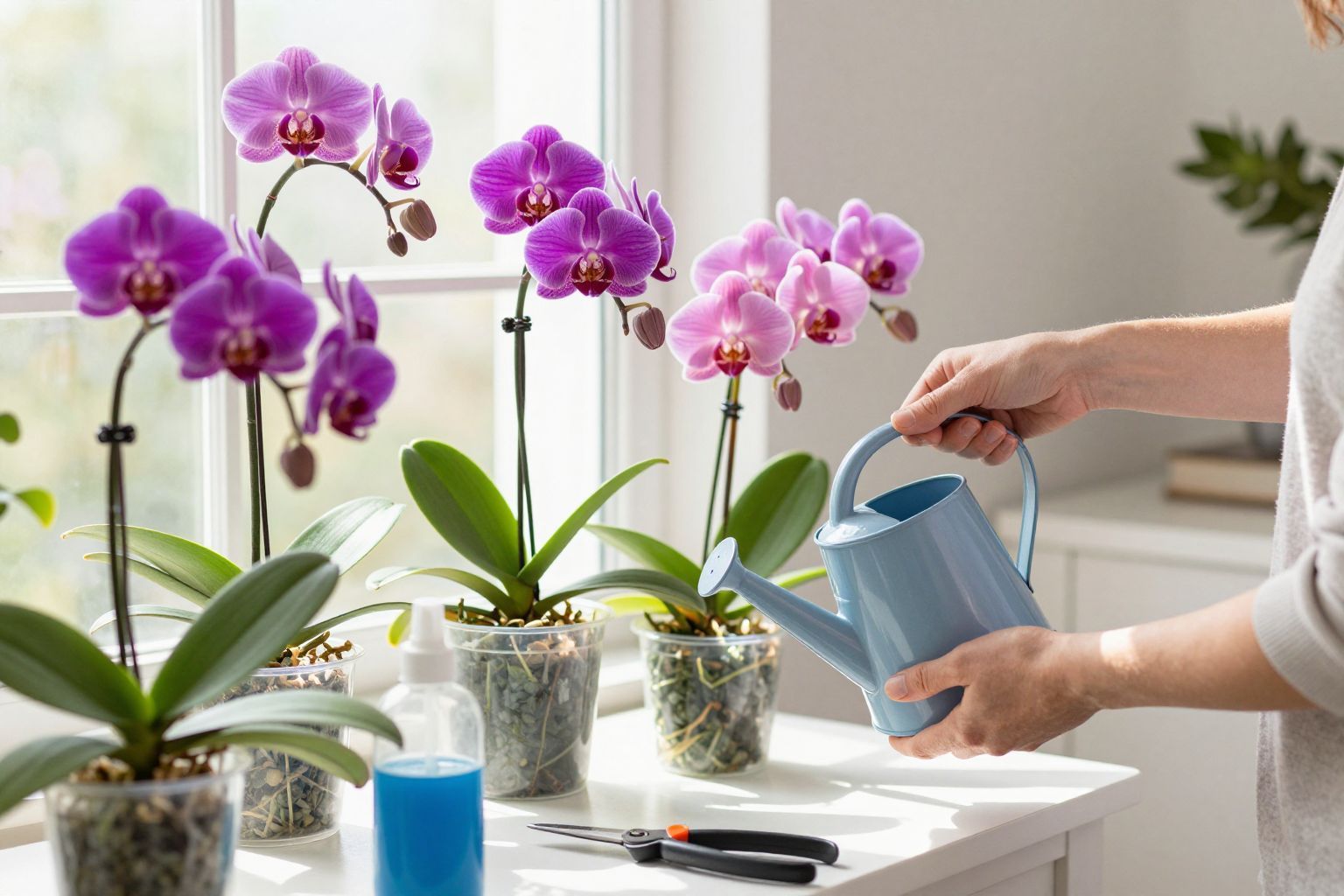 A magas páratartalom növeli az orchideák virágzását.