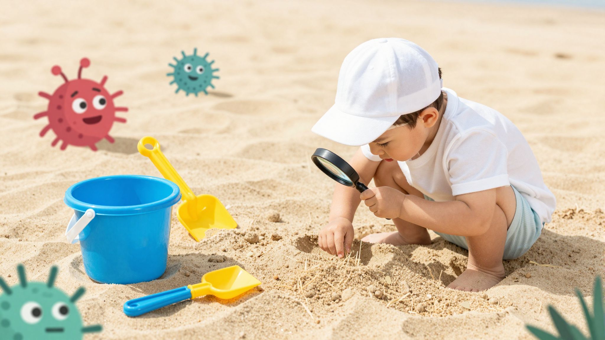 A homokozóban lévő paraziták betegségeket okozhatnak.