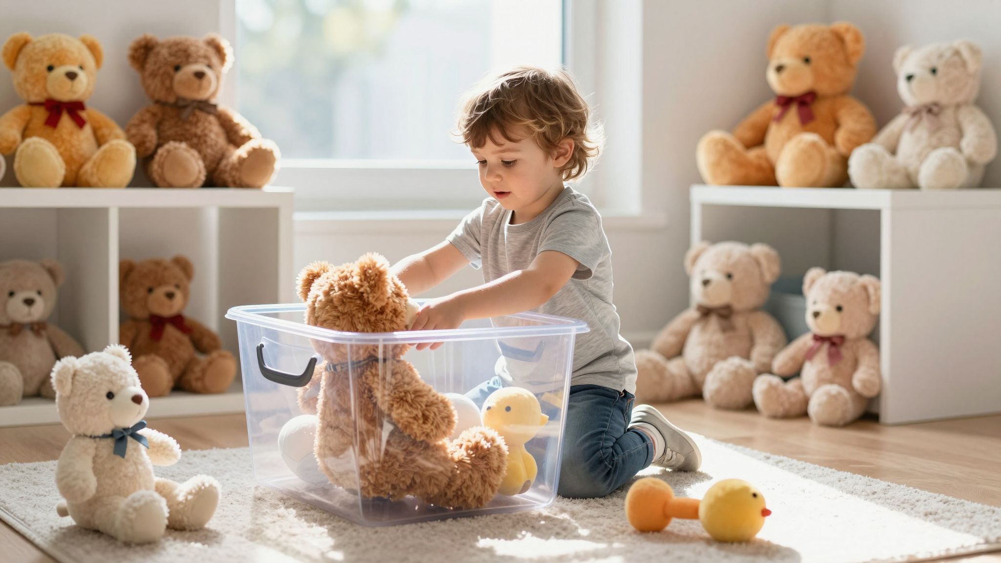 A plüssjátékokat száraz, hűvös helyen tárold.