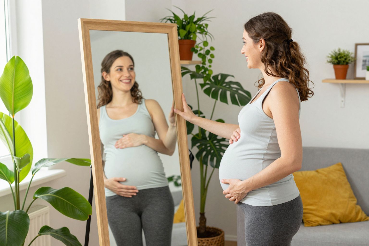 A testkép ahhoz vezethet, hogy hogyan éljük meg a terhességet.