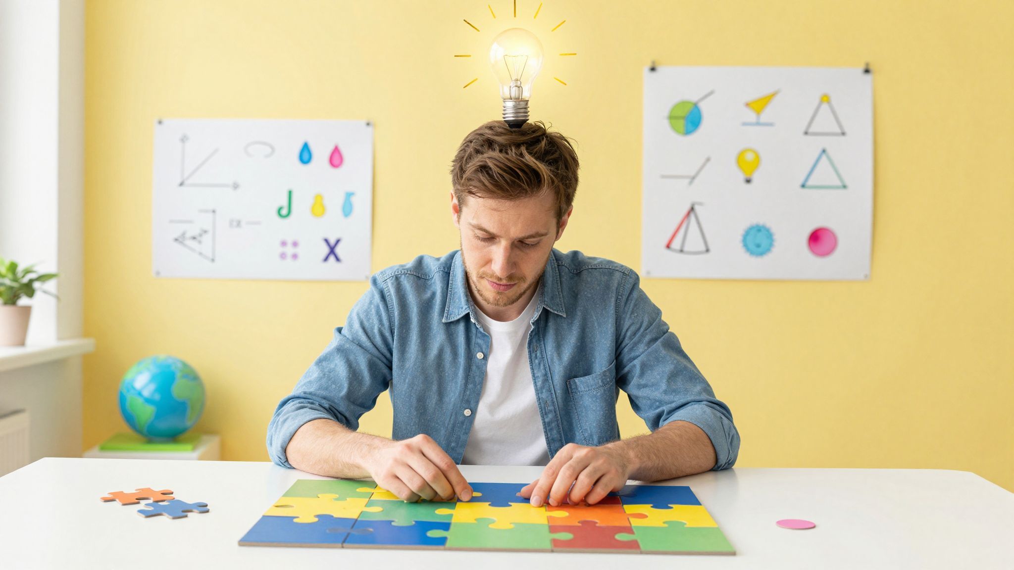 A problémamegoldás kreatív gondolkodást és logikát igényel.