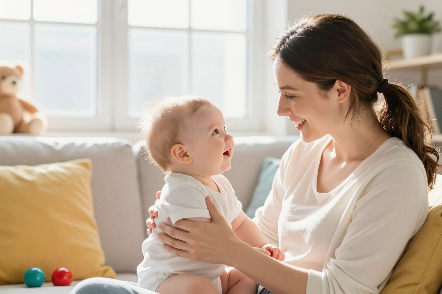 A szemkontaktus csökkenti a szülők szorongását és stresszét.