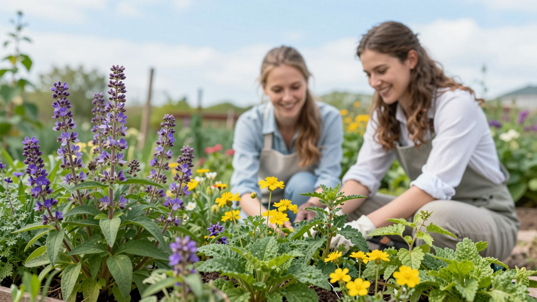 A barátcserje és palástfű együtt erősíti a termékenységet.