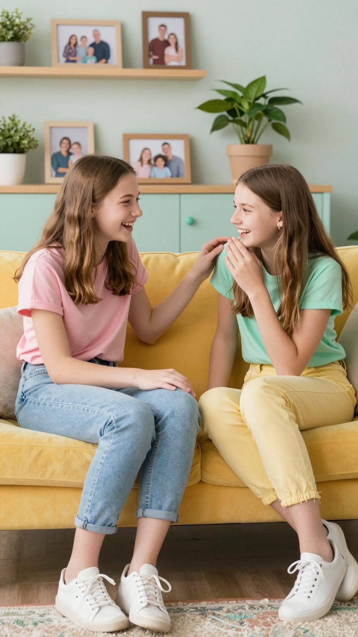 A felnőtt lányok erősítik a családi kötelékeket.