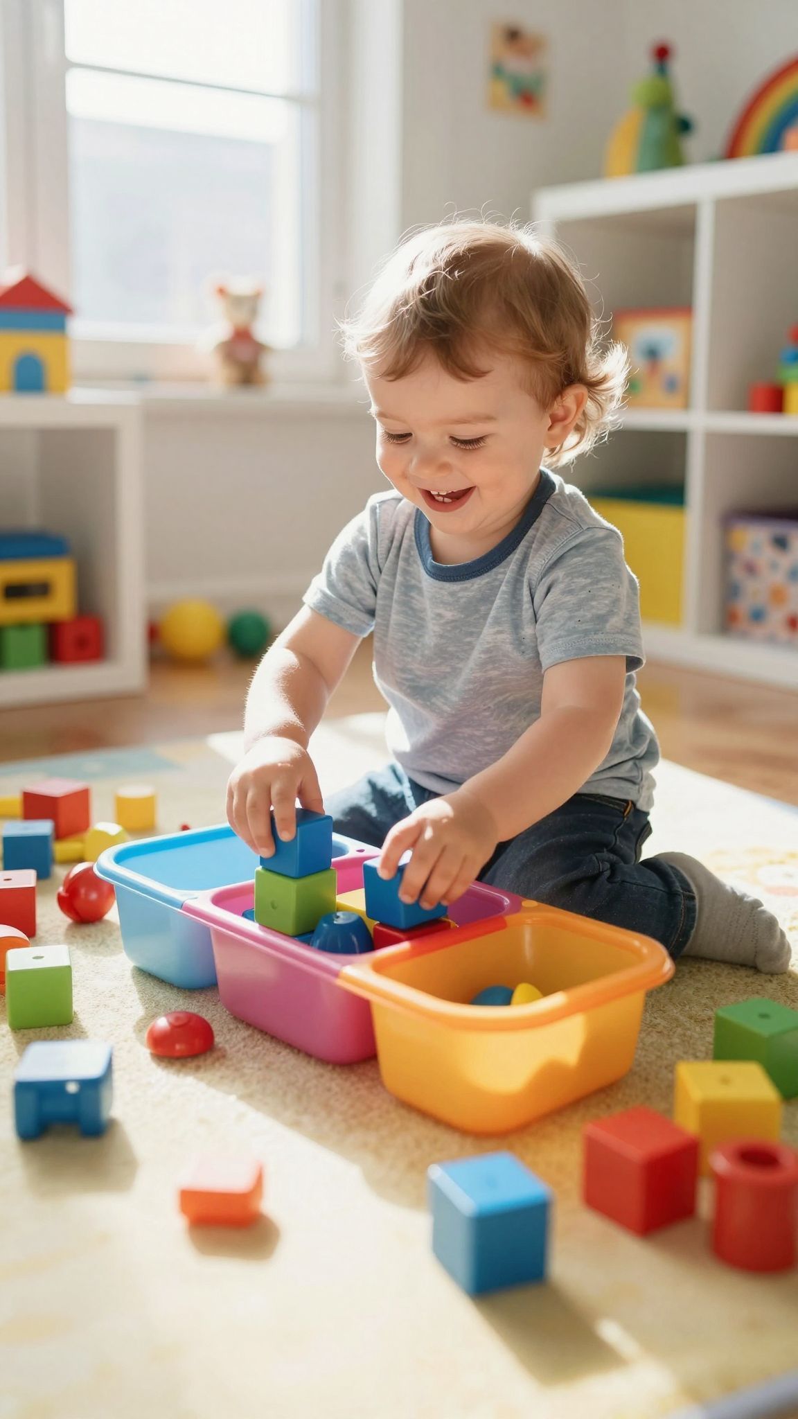 A szortírozás segít a totyogóknak a világ megértésében.