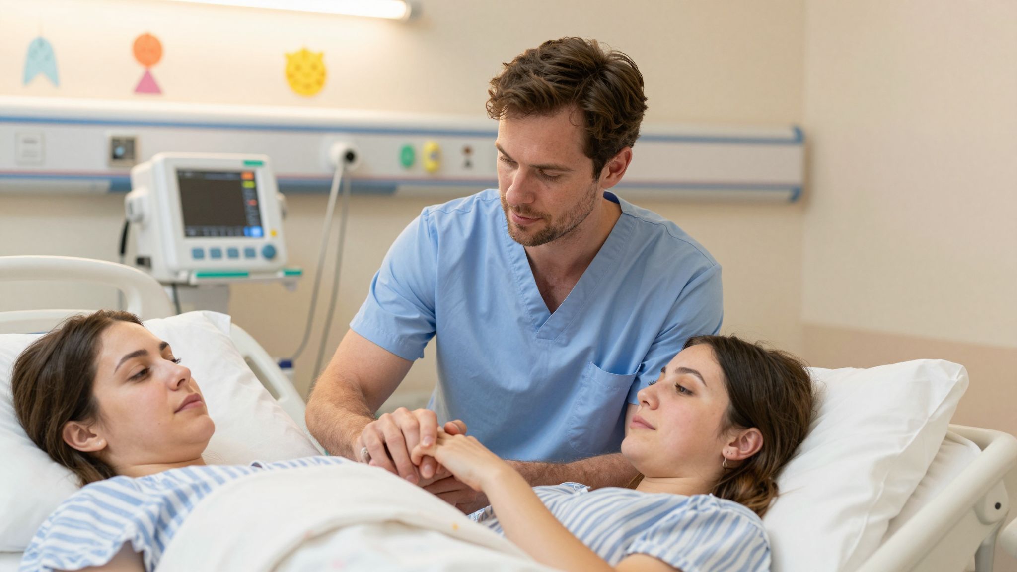 Az apák szerepe a szülés érzelmi és logisztikai támogatás.