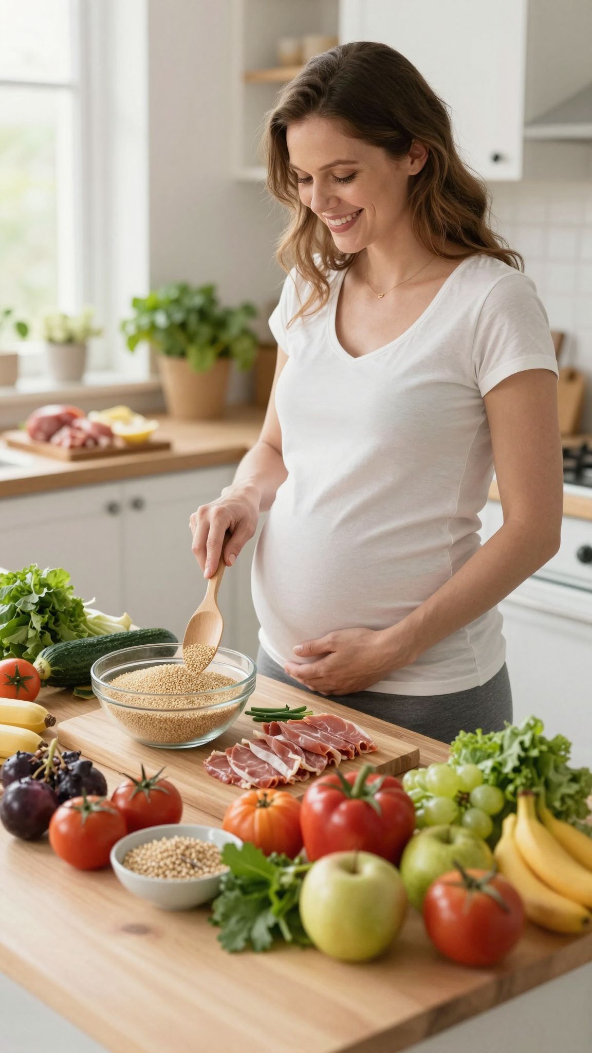Az első trimeszterben fontos a folsavban gazdag étrend.