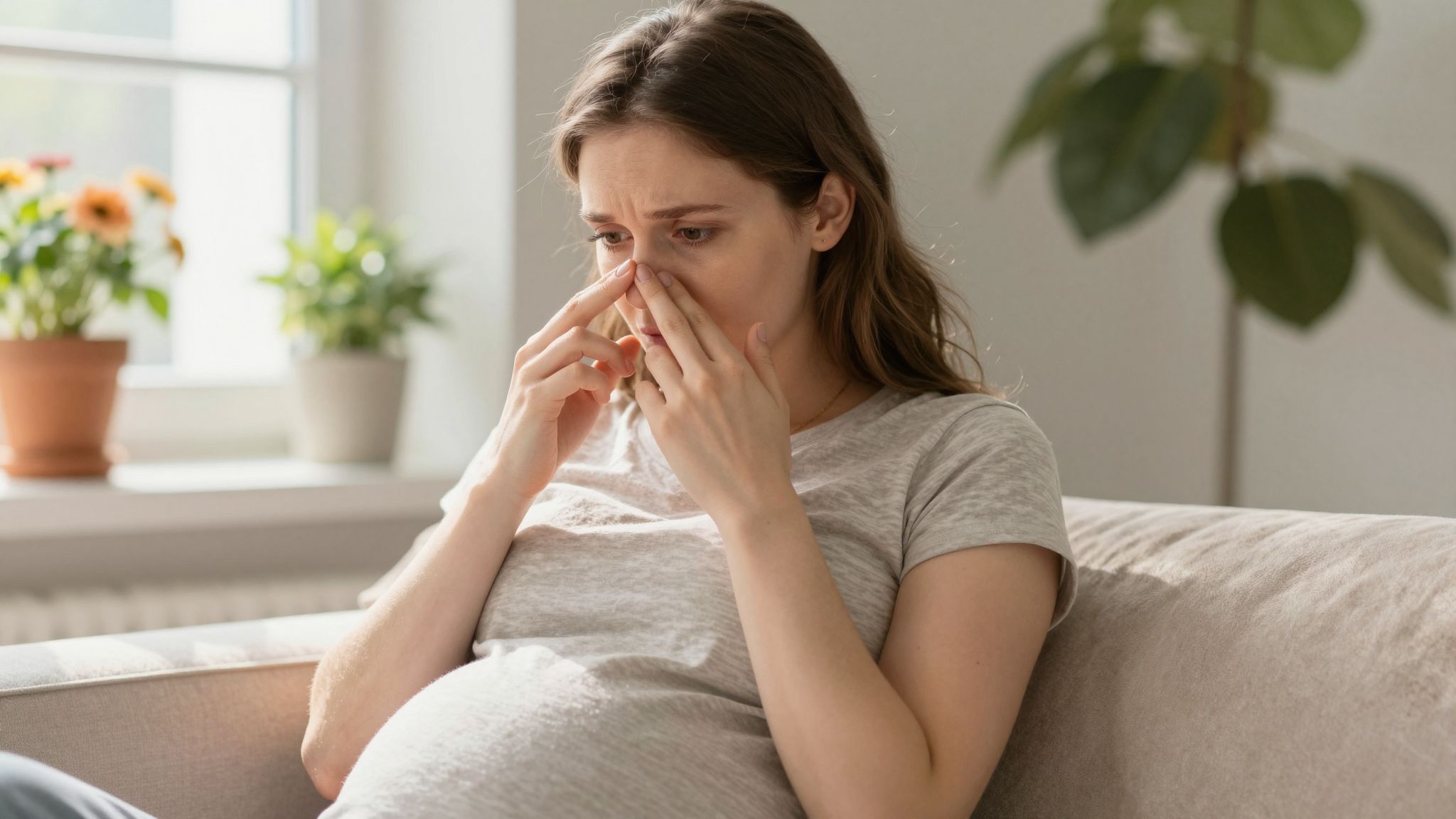 A terhességi rhinitis hormonális változások következménye is lehet.