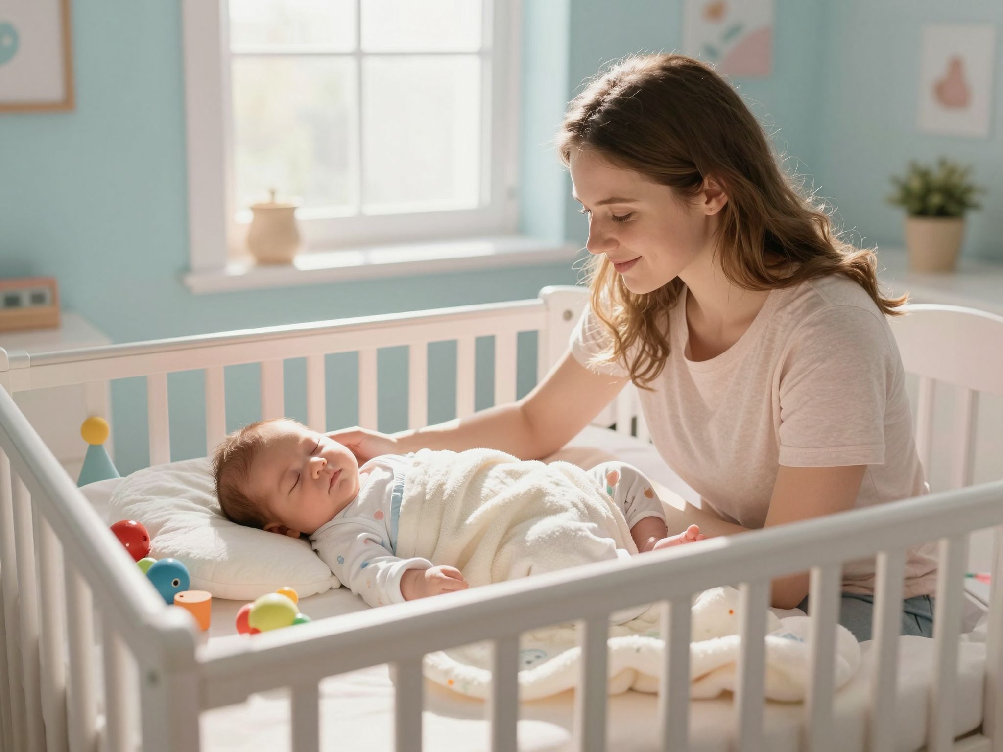 Az újszülött alvási helye legyen mindig biztonságos és kényelmes.