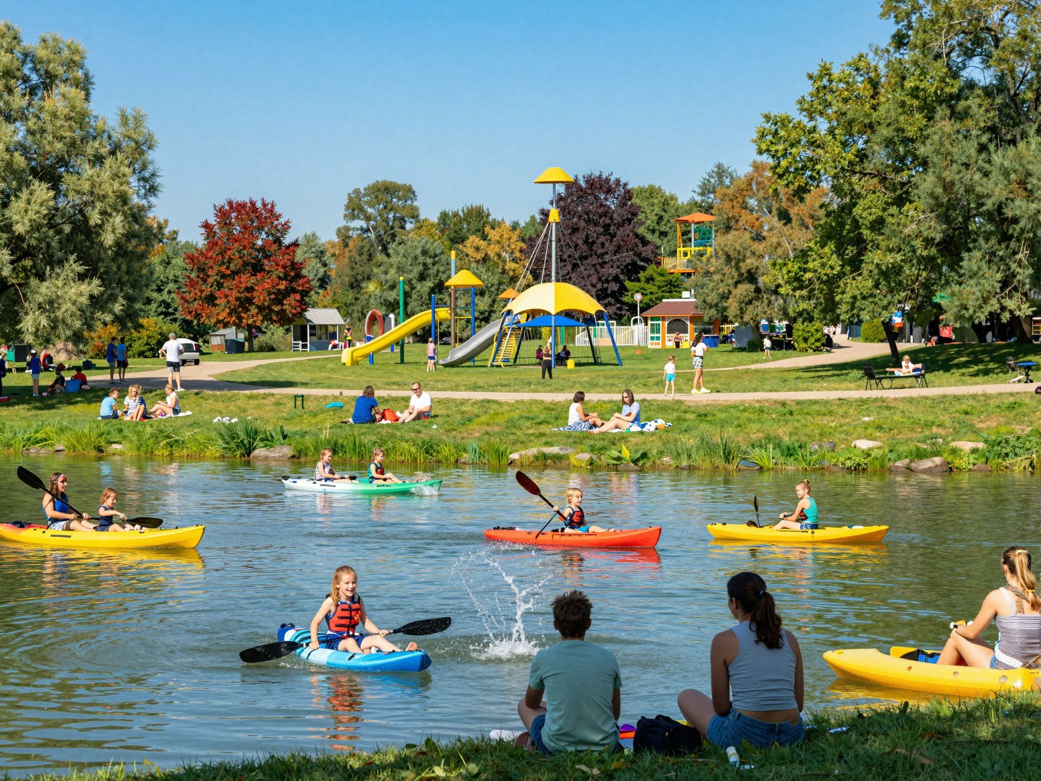 A Ráckevei Duna-ág ideális kajakozásra és horgászatra.
