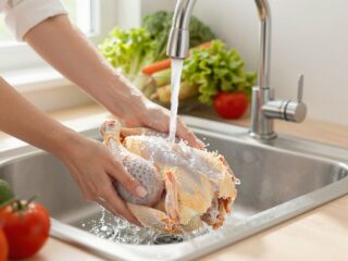 Ételmérgezést okozhat egy gyakori konyhai szokás: a csirkehús mosása