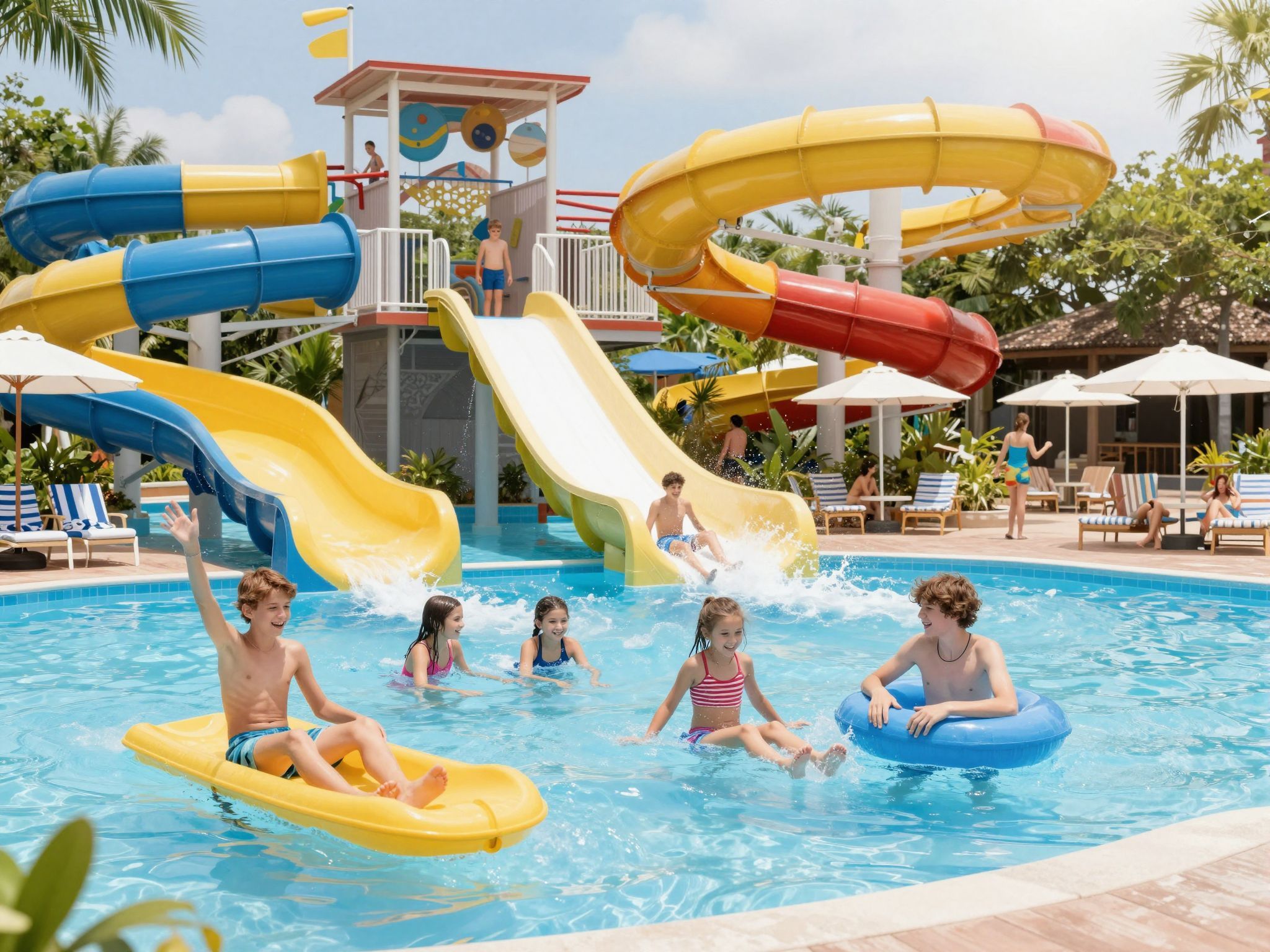 Kamaszoknak izgalmas vízi csúszdák és adrenalinnövelő kalandok várnak.