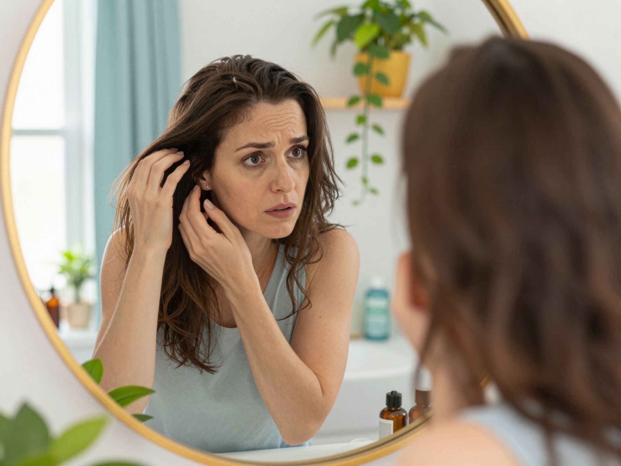 A hajhullás okai között szerepel a stressz és vitaminhiány.