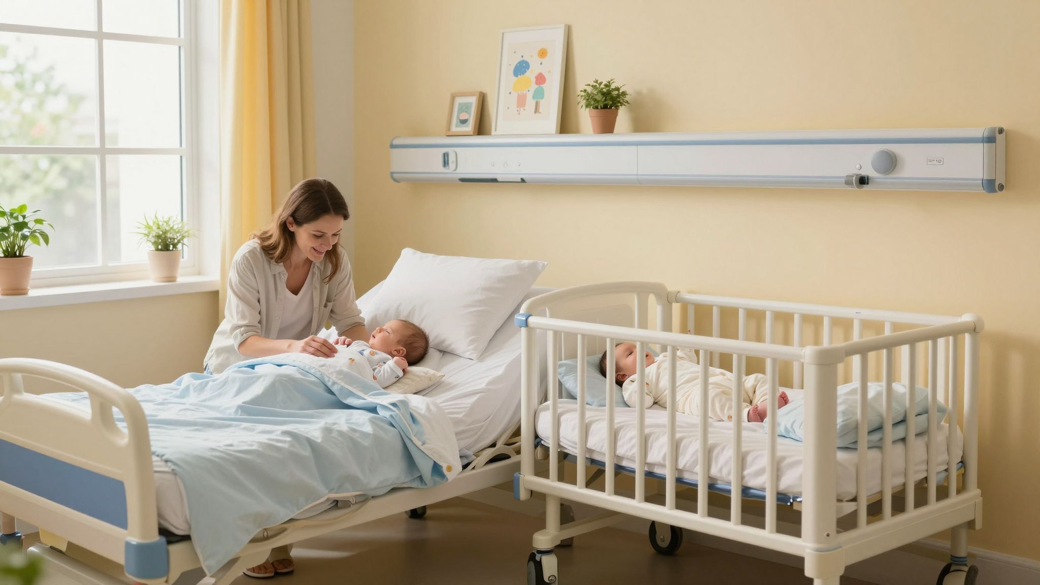 A rooming-in segíti a szoros kötődés kialakulását.