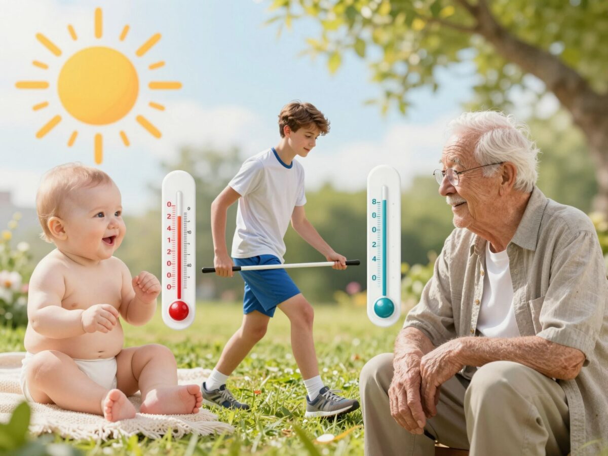 Hogyan változik a testhőmérsékletünk a csecsemőkortól az időskorig?