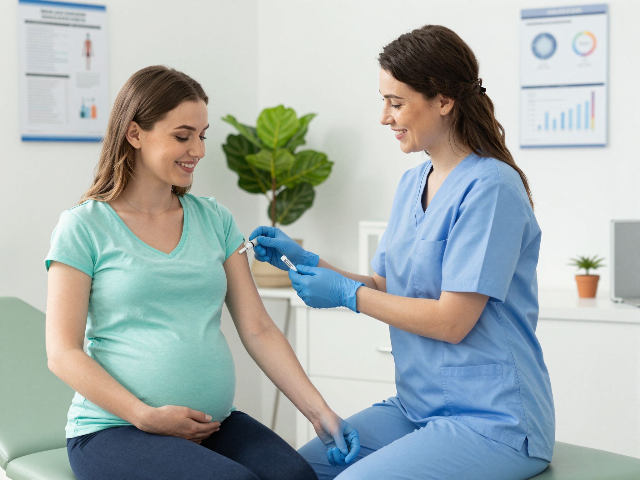 A terhességi oltás véd a magzatra nézve is.