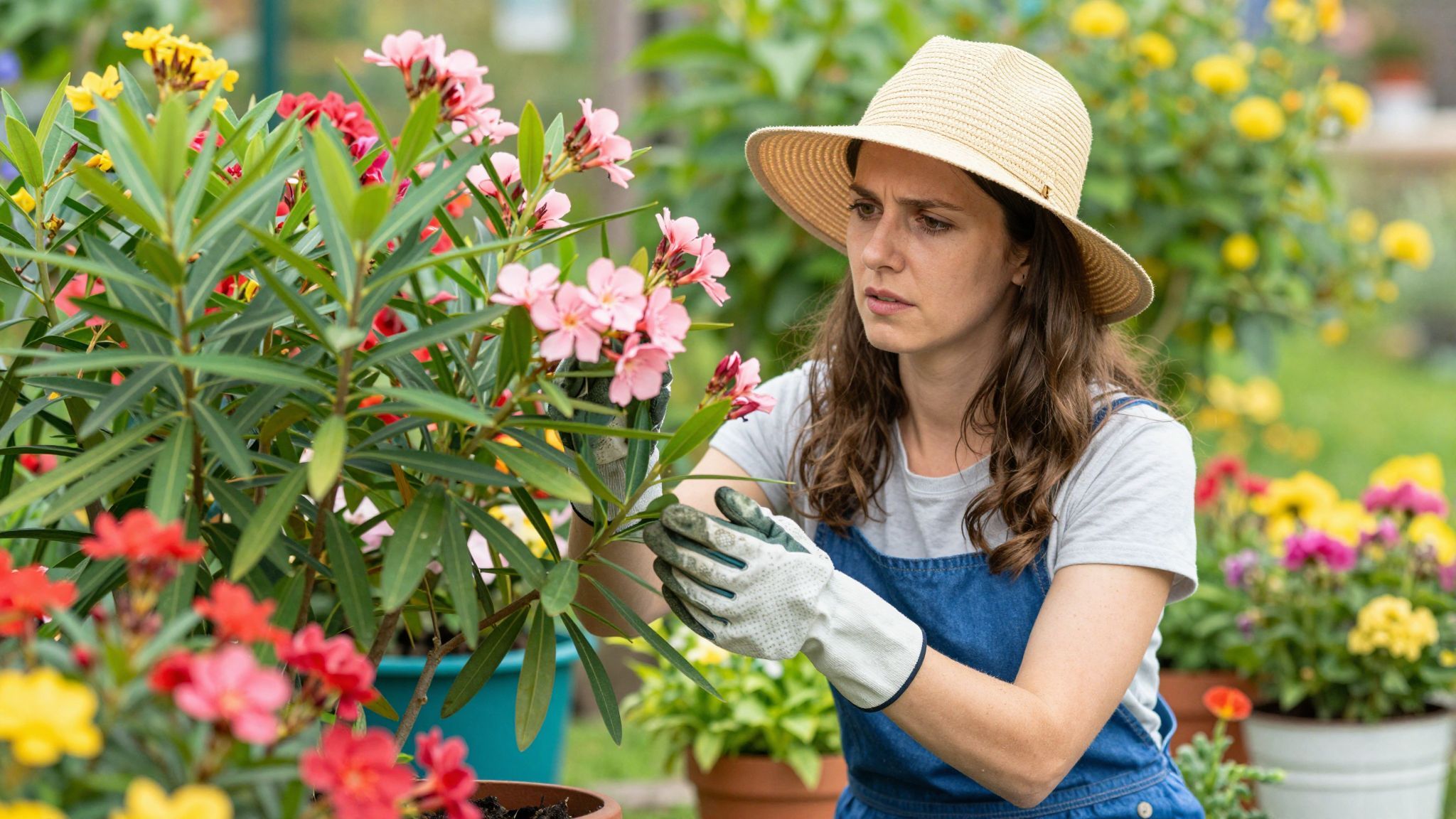 A levelek sárgulása vízhiány vagy tápanyaghiány jele lehet.